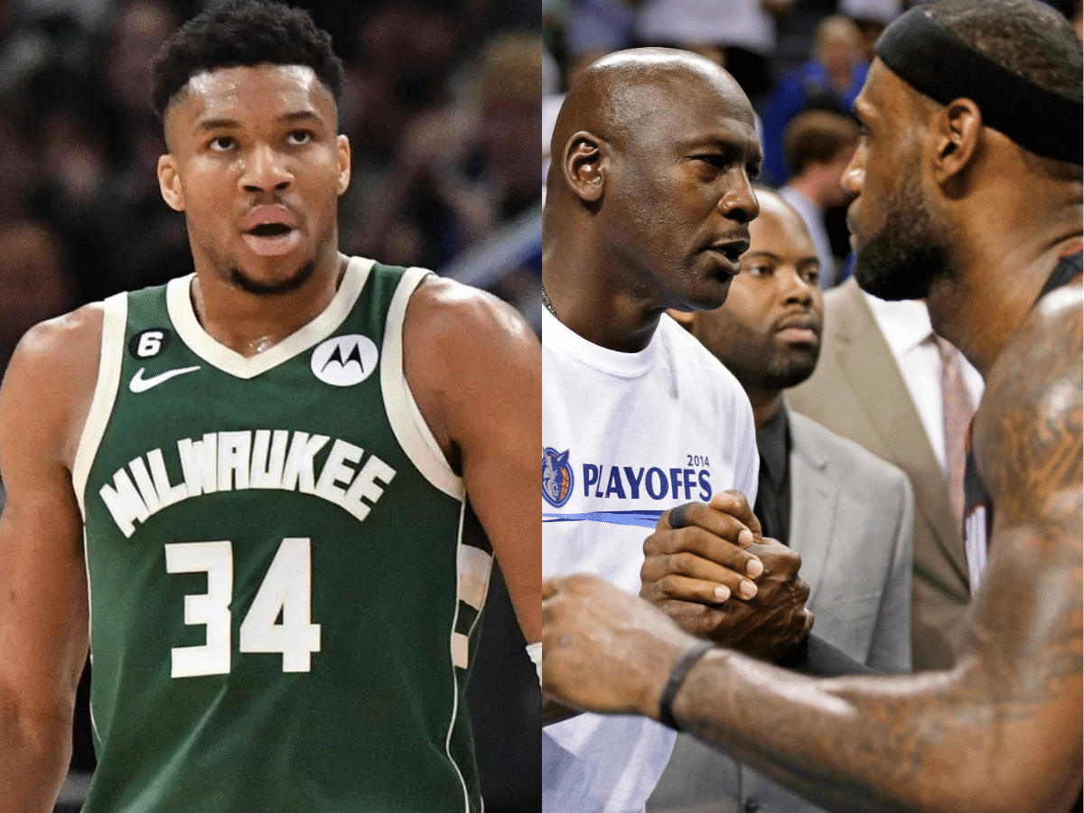 Giannis Antetokounmpo gives STUNNING verdict on GOAT debate between Michael Jordan and LeBron James