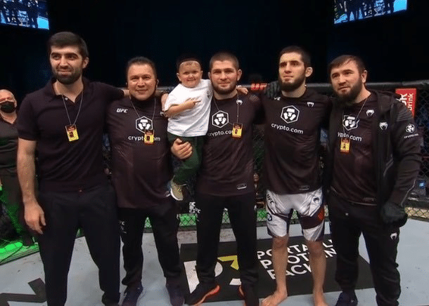 Islam Makhachev and team