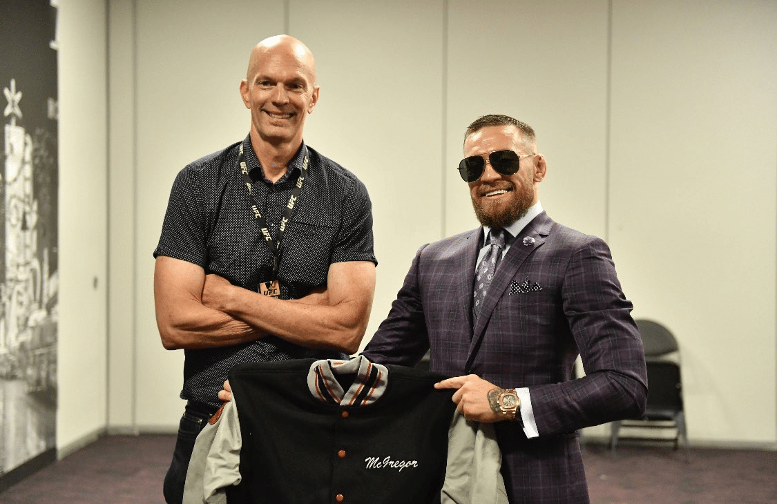 Jeff Novitzky of USADA with Conor McGregor