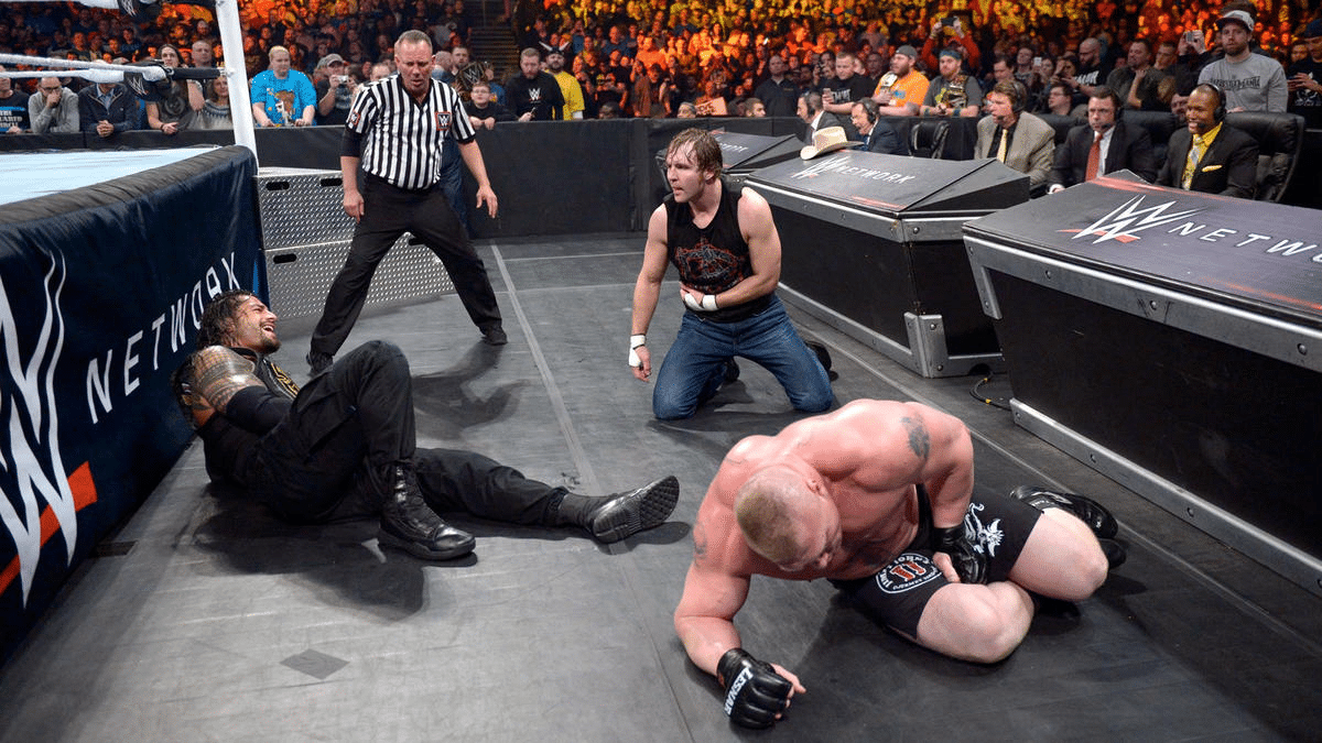 Roman Reigns vs. Dean Ambrose vs. Brock Lesnar at Fastlane 2016