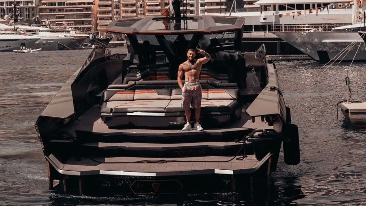 Conor McGregor on his Yacht