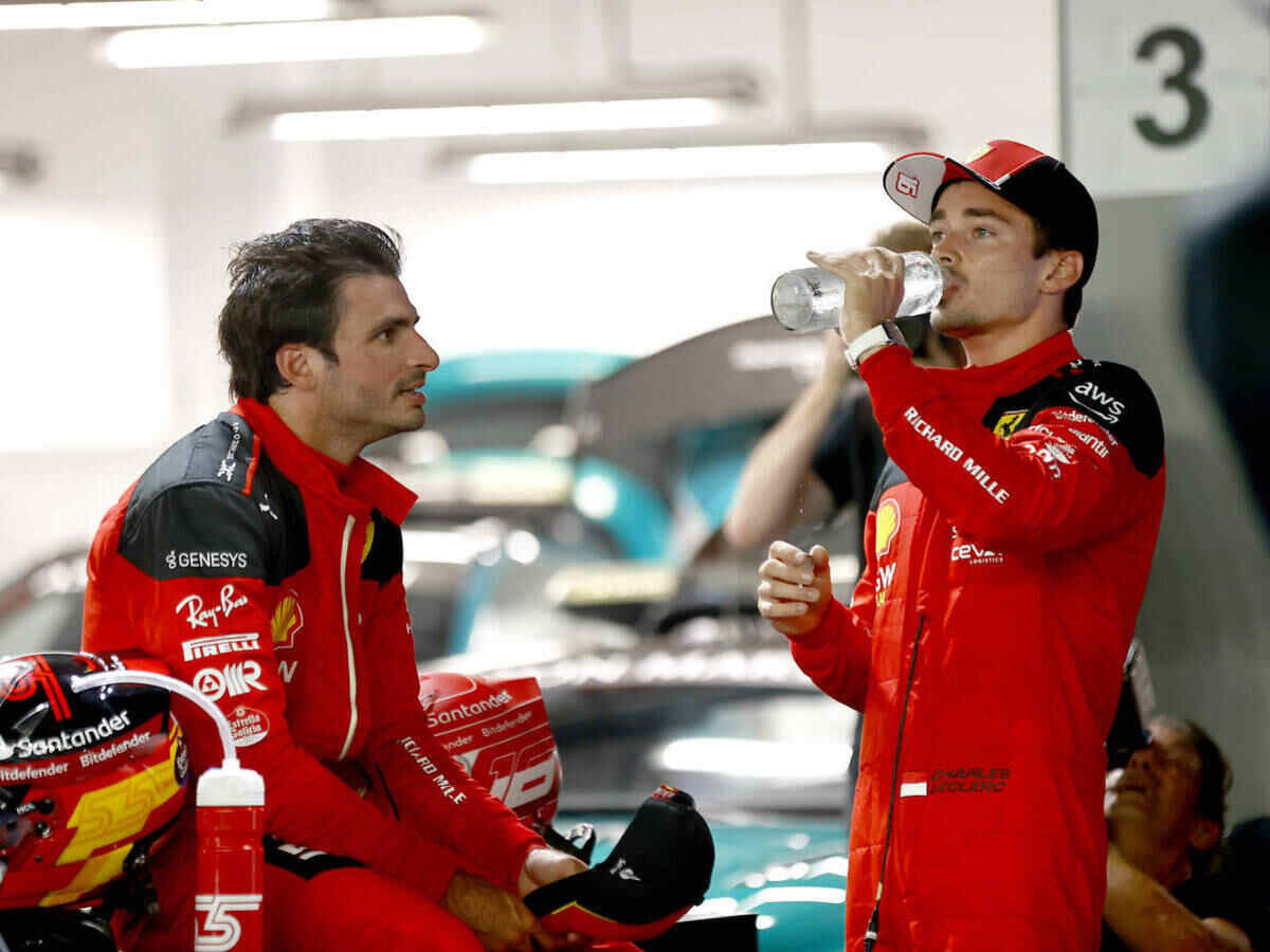 Carlos Sainz and Charles Leclerc