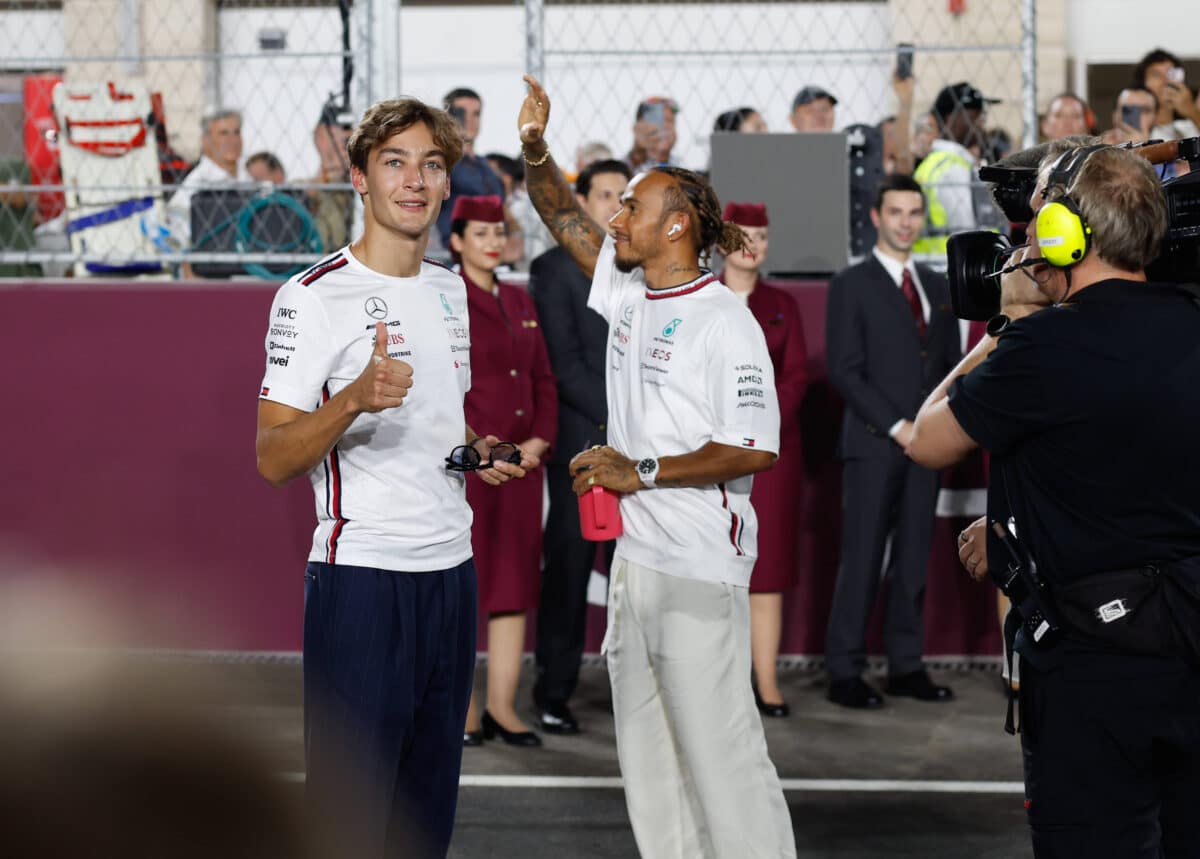 George Russell & Lewis Hamilton