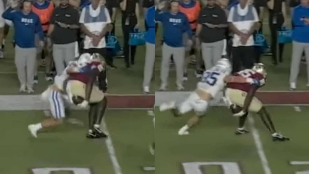 WATCH: Florida State TE Markeston Douglas makes impressive ‘butt catch’ against the Duke Blue Devils