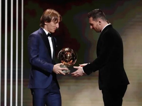 Luka Modric and Lionel Messi