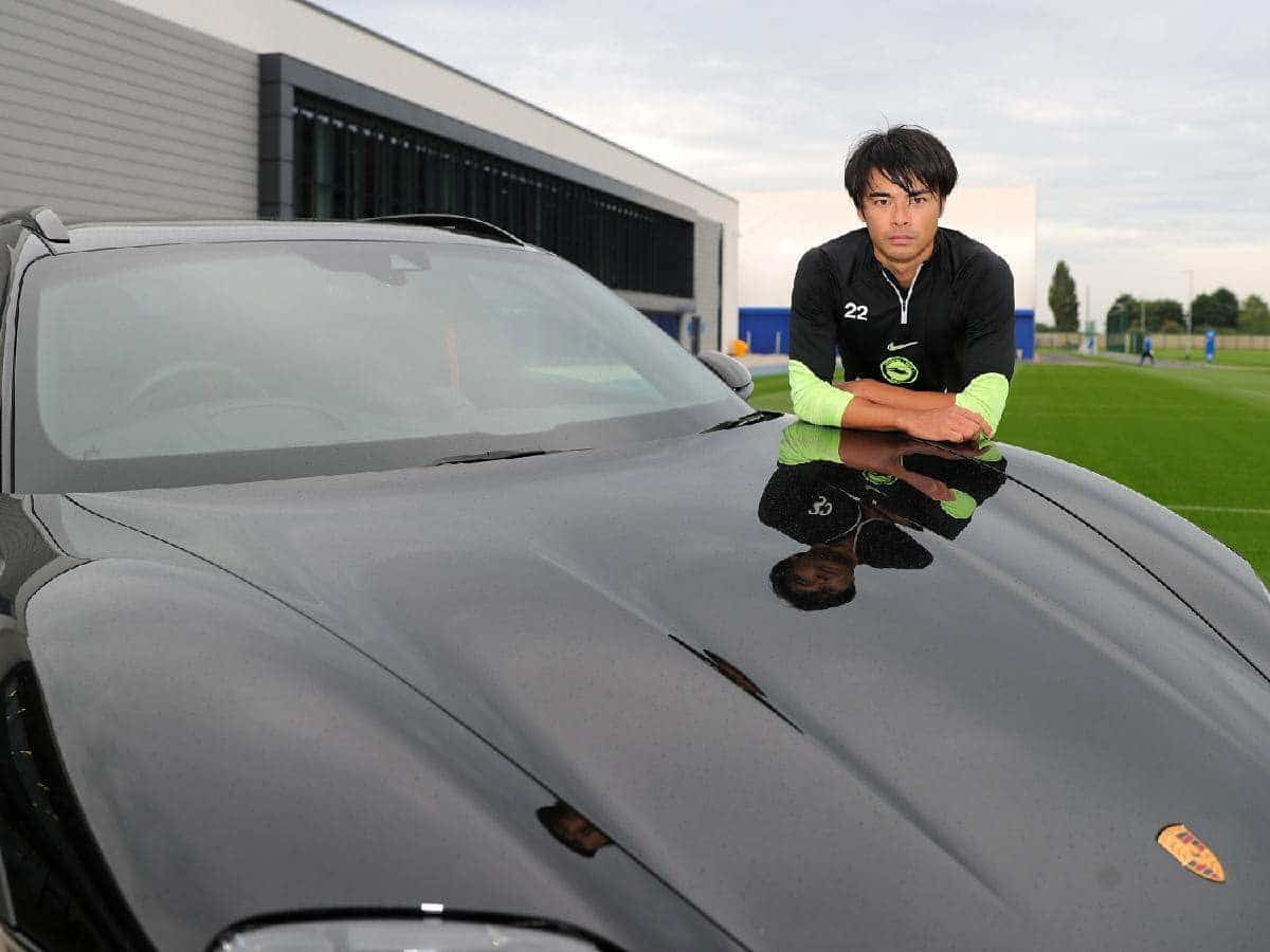 Brighton star Kaoru Mitoma was AWARDED $90K worth of Porsche Taycan for the second time after winning consecutive POTM Awards