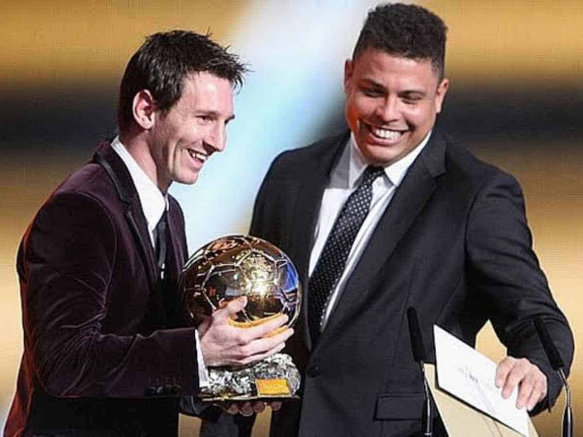 Lionel Messi and Ronaldo Nazario.