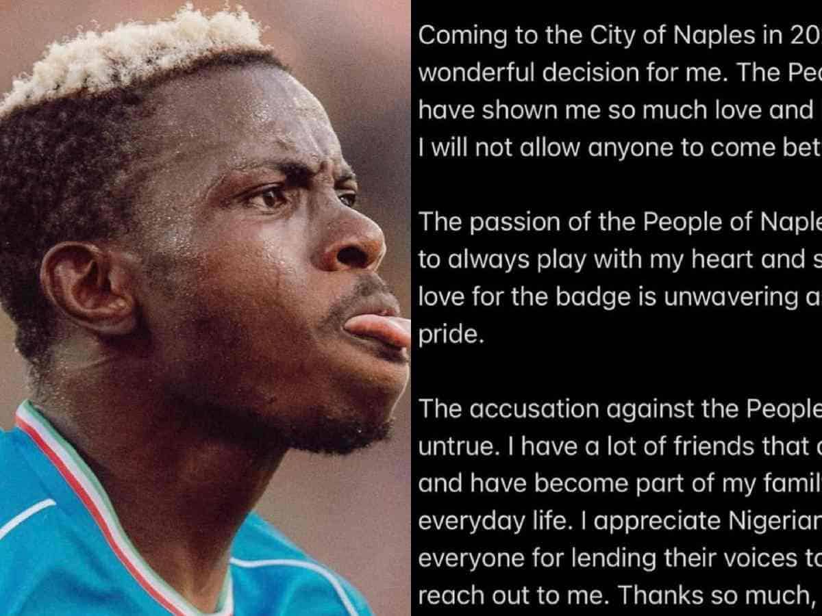 “FORZA NAPOLI SIEMPRE,” Victor Osimhen breaks silence following the TikTok controversy