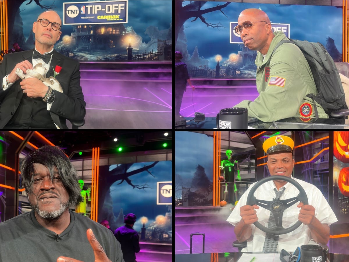 Shaquille O’Neal and Inside the NBA crew dress up for Halloween