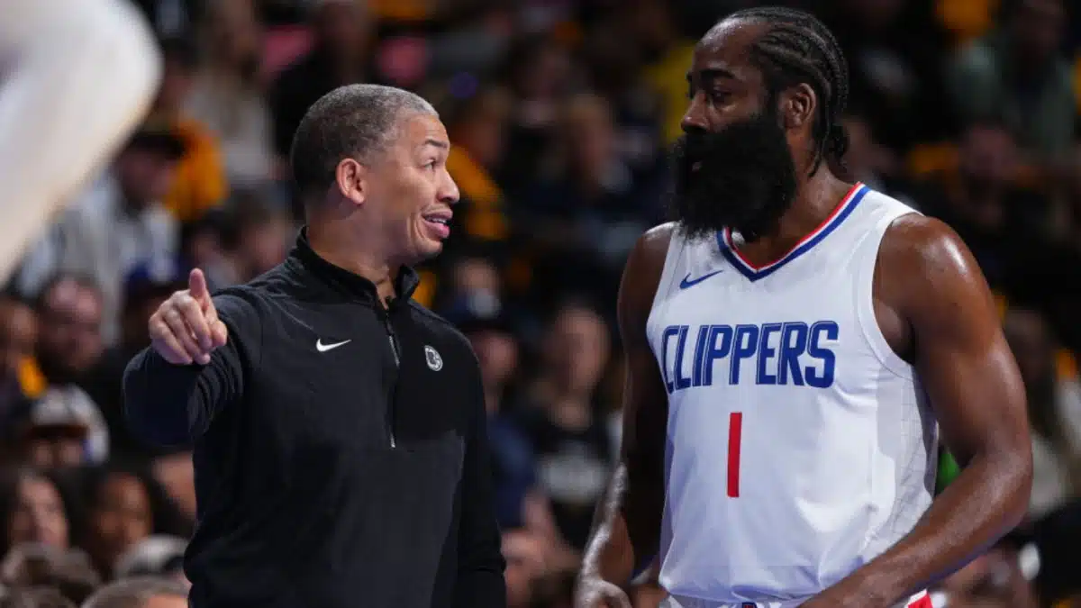 James Harden and Ty Lue (via CBS Sports).