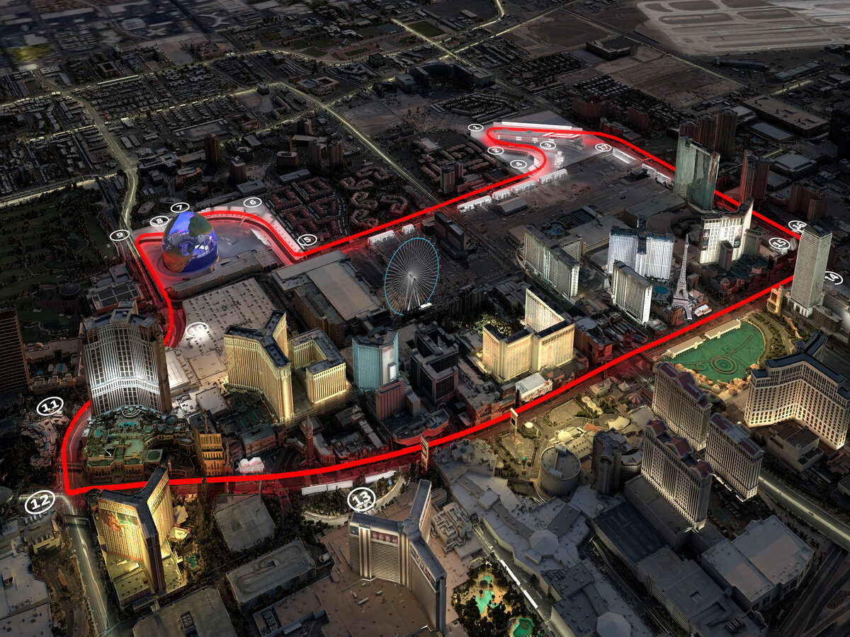 F1 Las Vegas 2024 Map With Races Caye Maxine