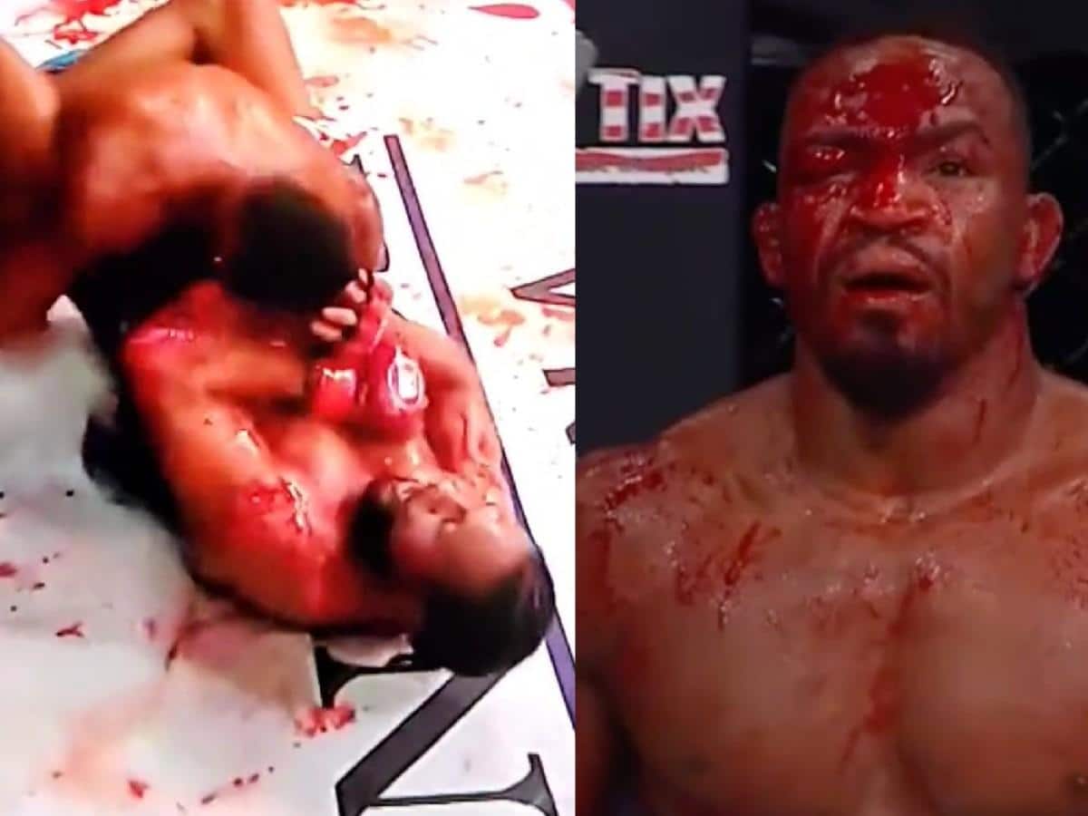 WATCH: AJ McKee leaves opponent with bloody face after BRUTAL shots from back at Bellator 301