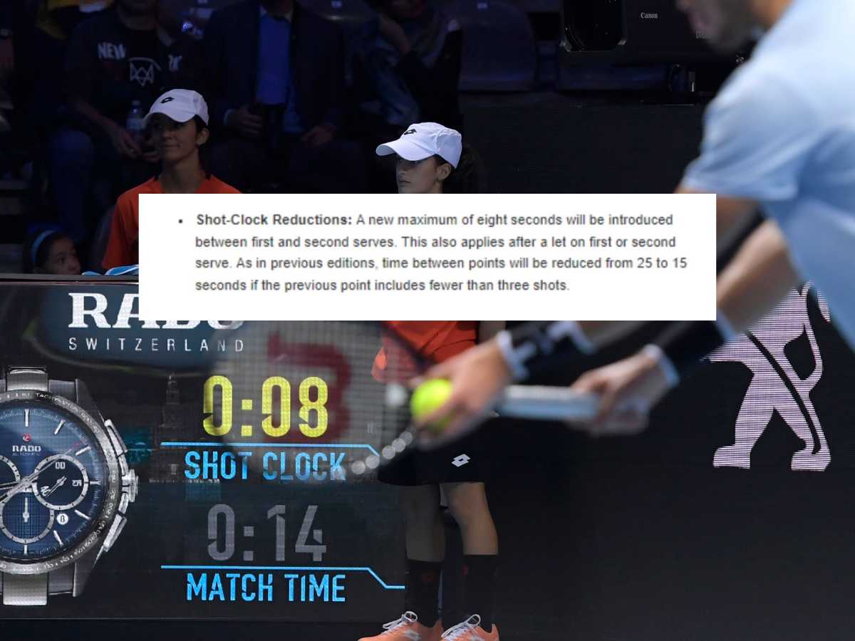 ATP set to introduce ‘shot clock reduction’ rule in 2024, NextGen Finals 2023 to trial it out