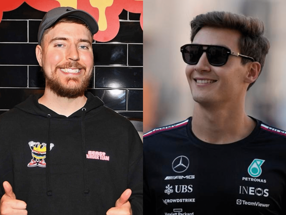 WATCH: $500 million worth Mr. Beast makes a special request to George Russell ahead of the Brazilian GP