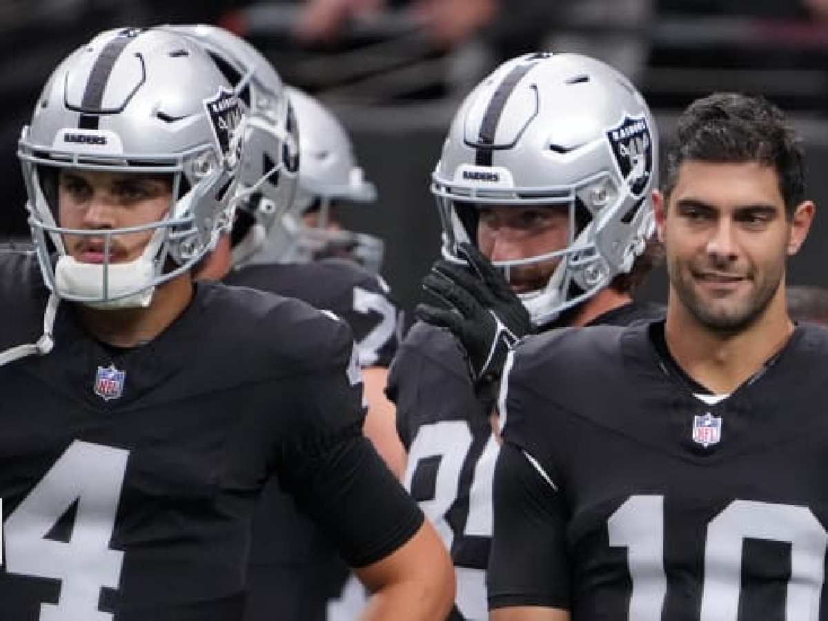 Raiders' Aidan O'Connell and Jimmy Garoppolo