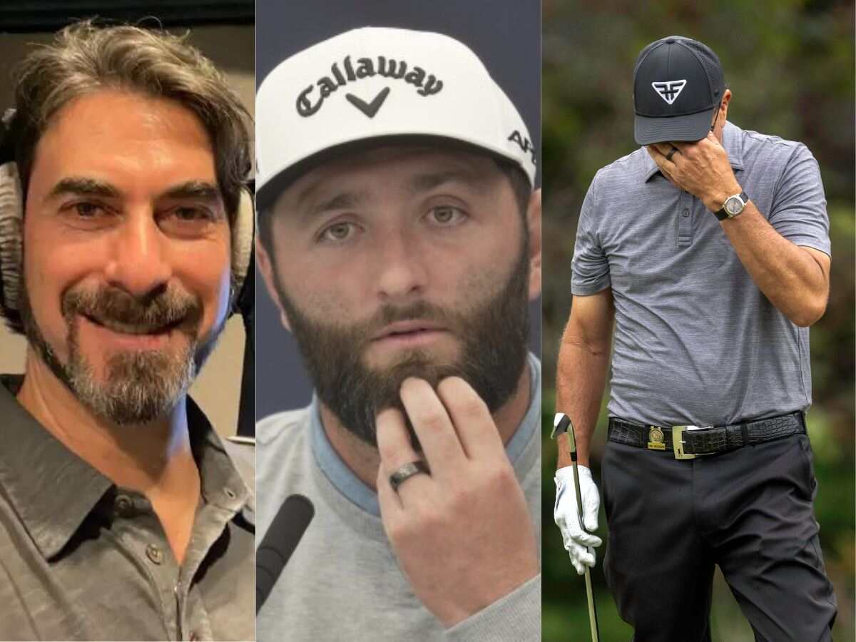 Alan Shipnuck, Jon Rahm and Phil Mickelson