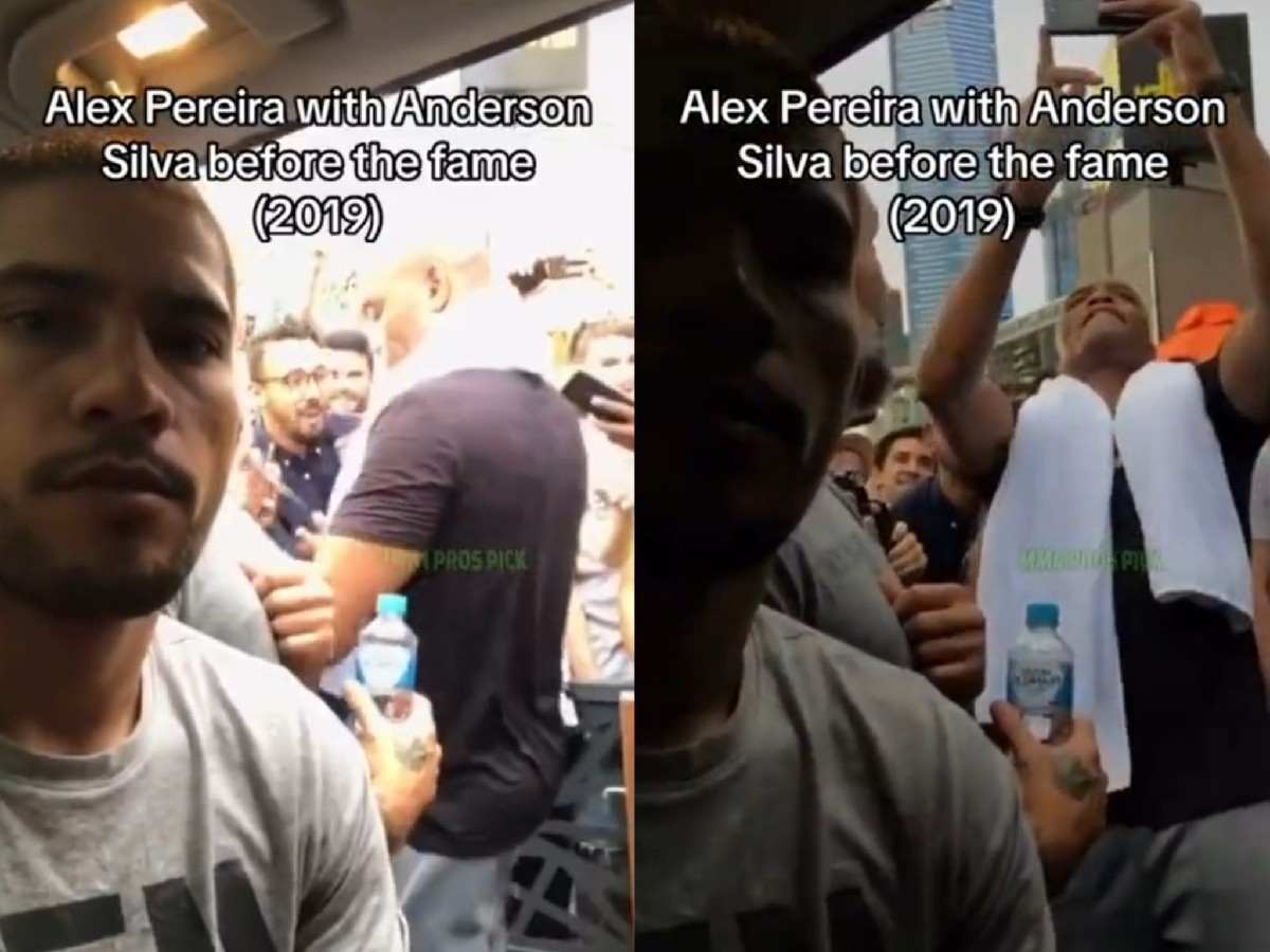 RARE video! Young Alex Pereira films Anderson Silva in fan meet as UFC legend gets showered with love