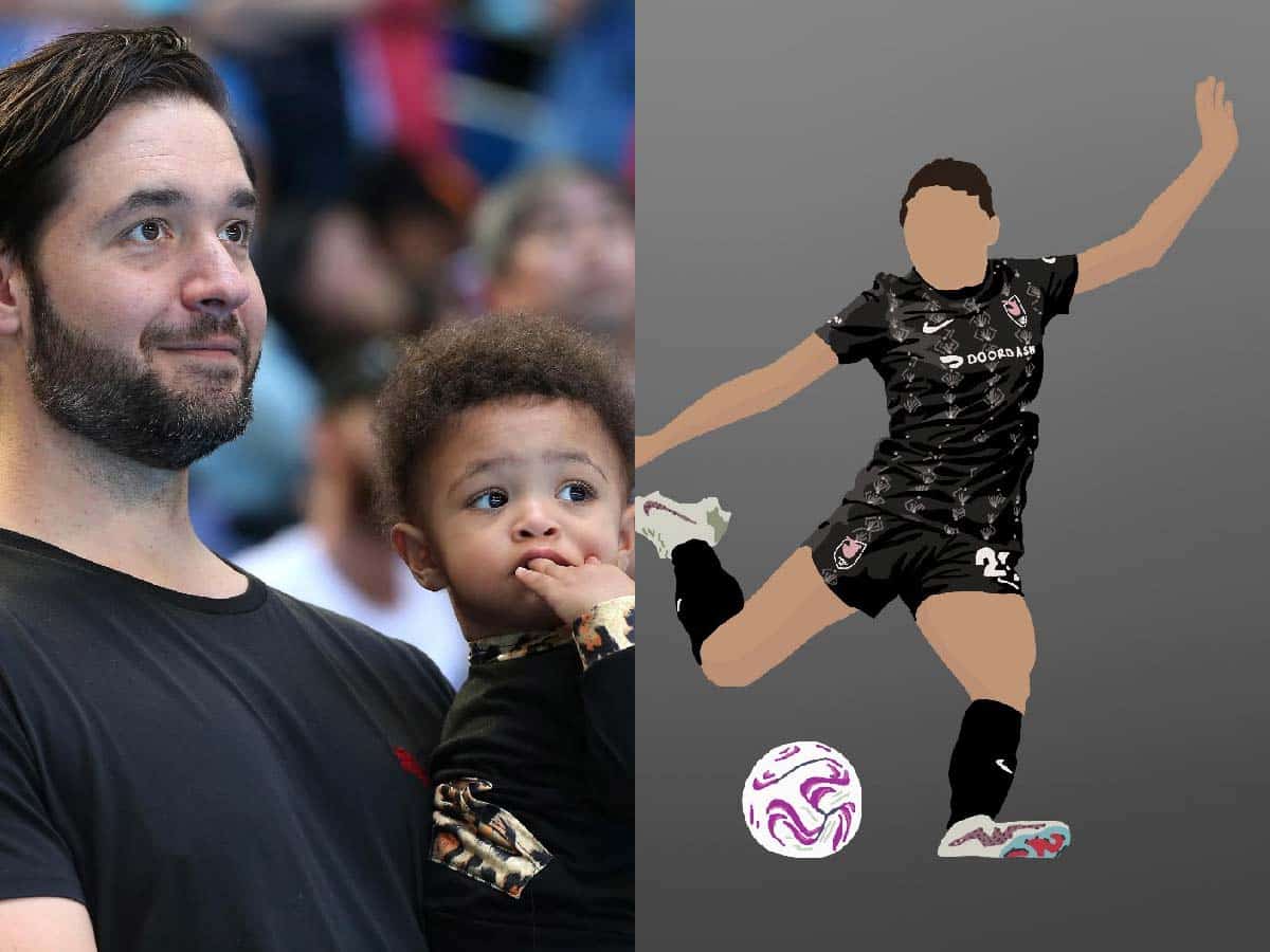 Serena Williams’ husband Alexis Ohanian gifts daughter Olympia a special poster of American soccer star Simone Charley to help pay an artist’s bills