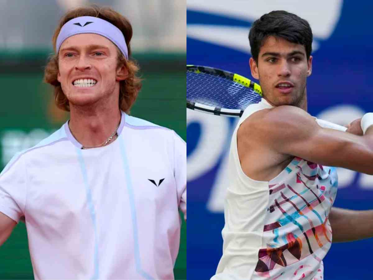 Andrey Rublev (L), Carlos Alcaraz (R)