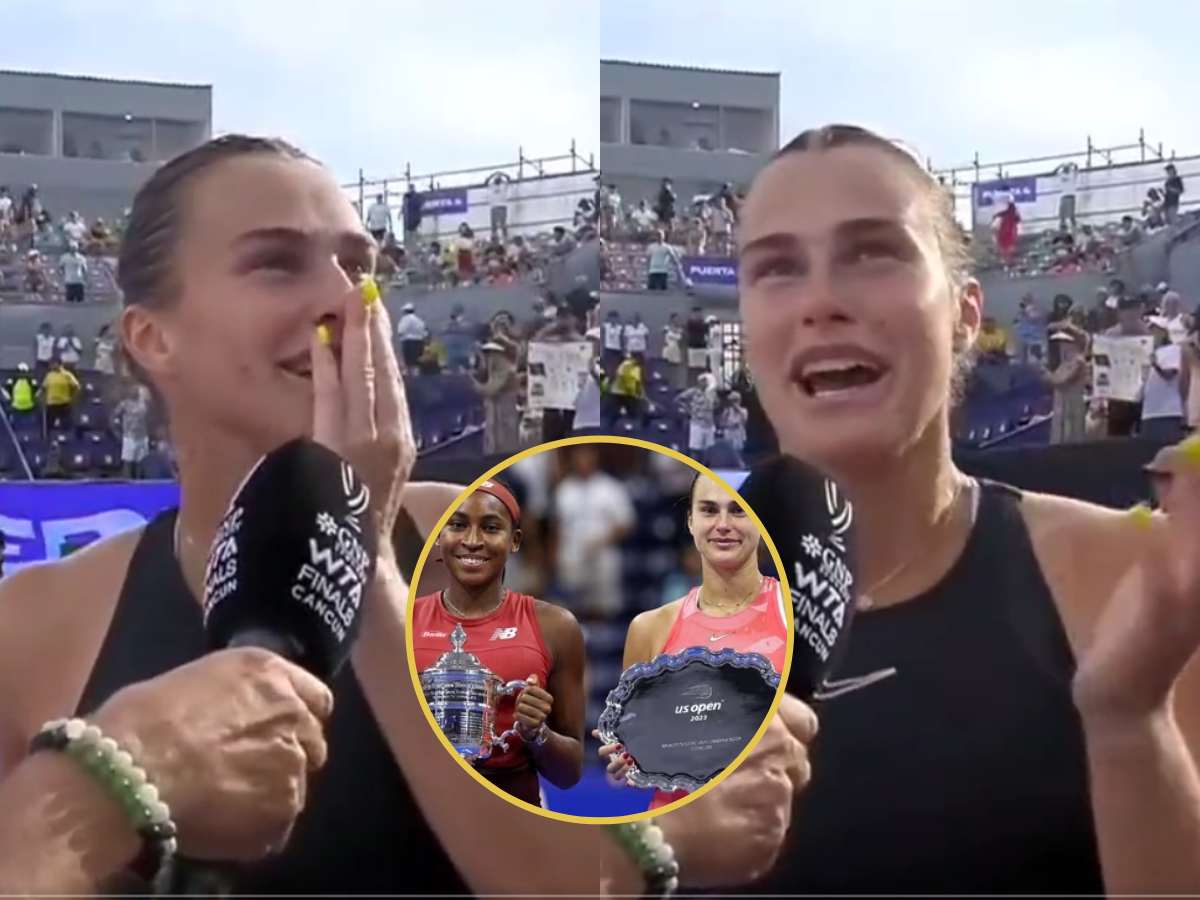 WATCH: Aryna Sabalenka jokes she would have defeated Coco Gauff at the US Open if she received the crowd support like the WTA Finals 2023 following her win over Elena Rybakina