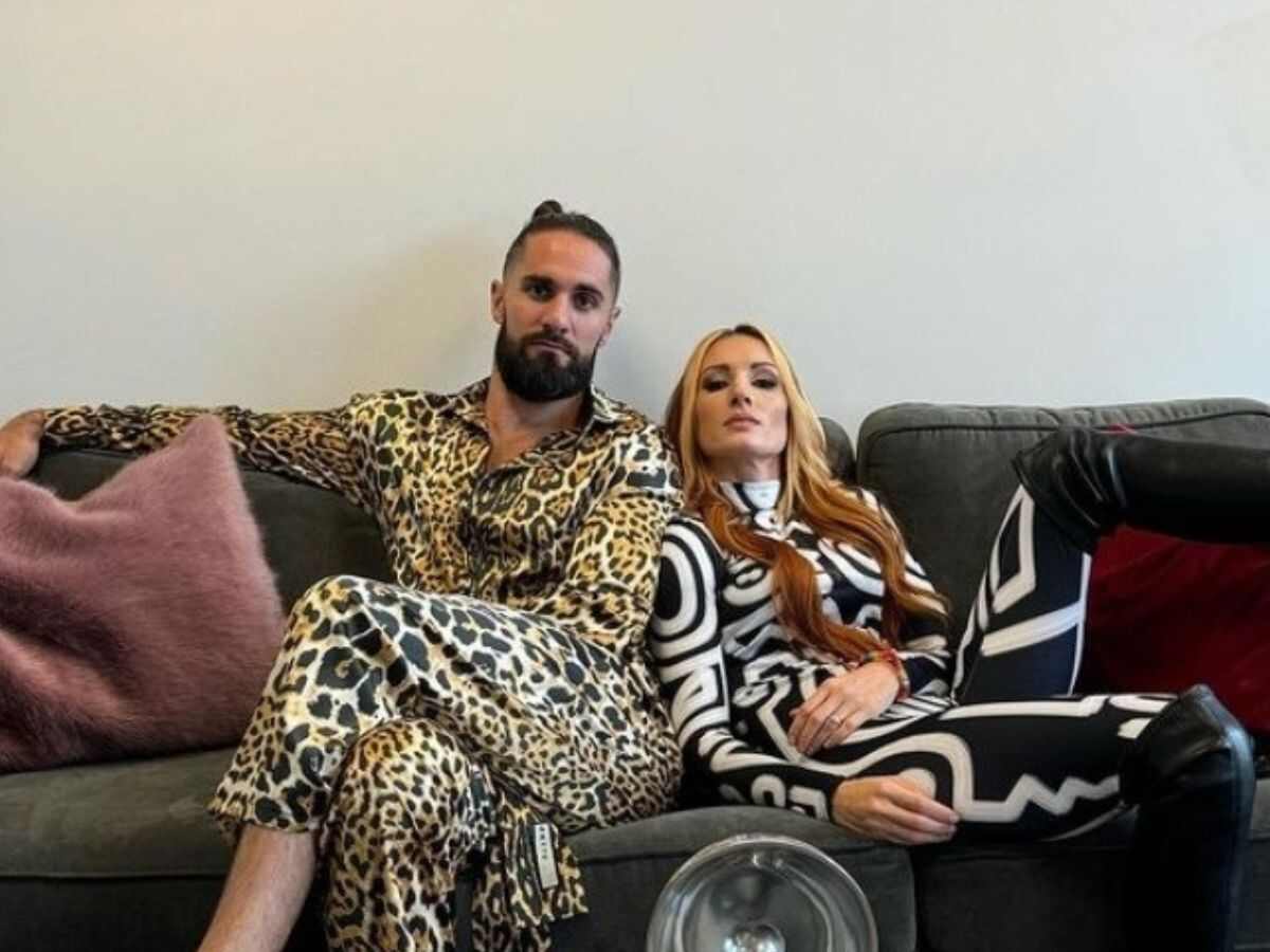 Seth Rollins and Becky Lynch