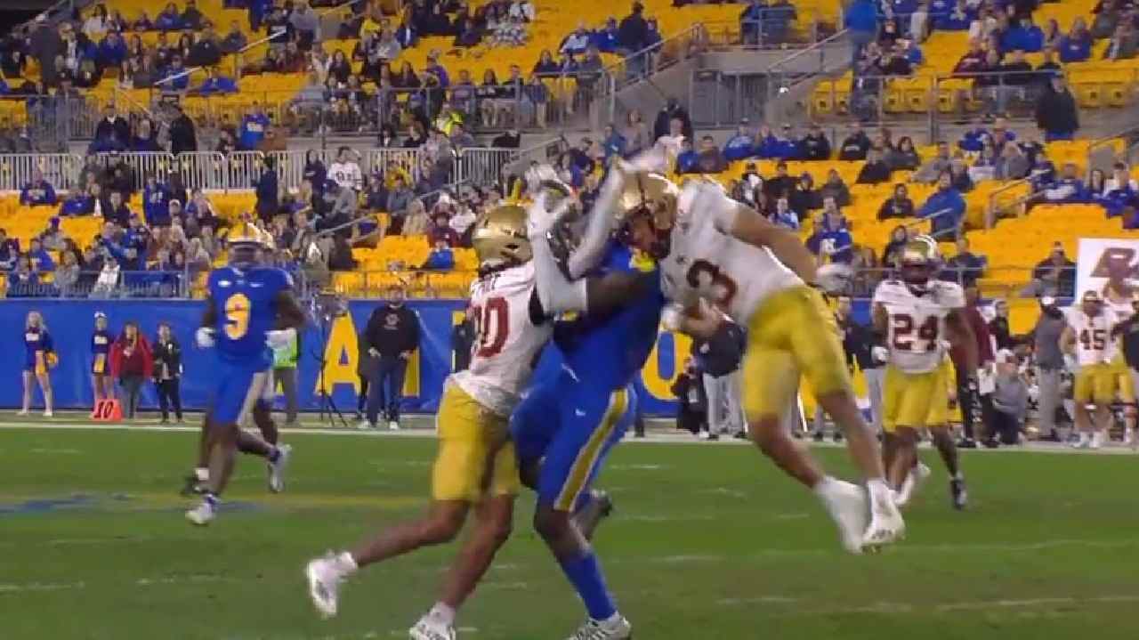 “Who raised that guy?” – Social media DEMANDS Boston College player be banned for intentionally attacking a Pittsburgh star on the field