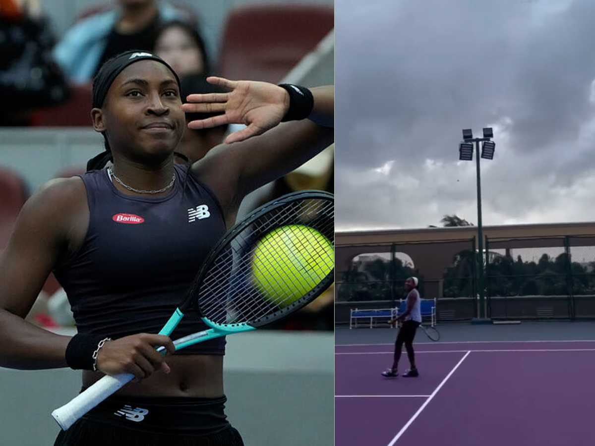 WATCH: Coco Gauff shows the terrible windy conditions in Cancun as players protest against the venue for WTA Finals 2023 continues