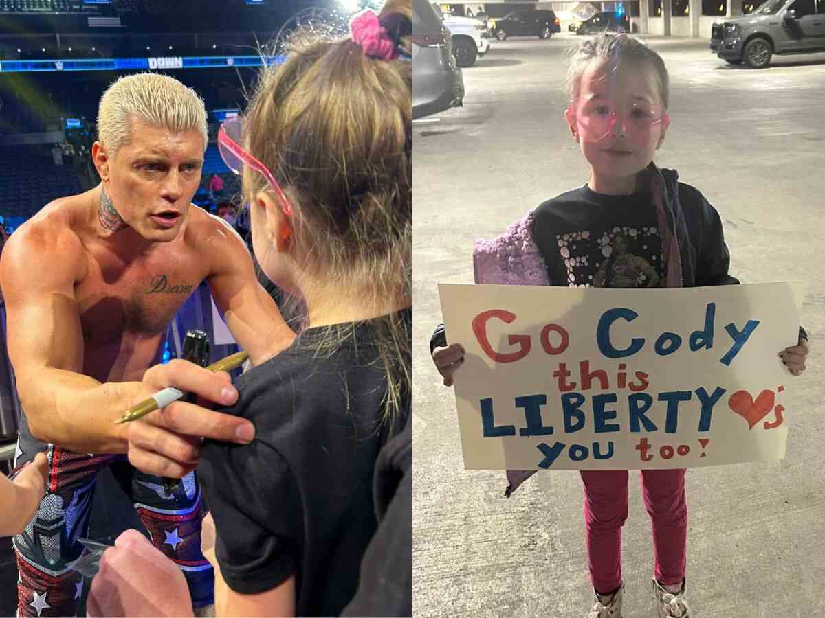 Cody Rhodes wins hearts with wholesome gesture for a young girl after her controversial sign got confiscated on WWE SmackDown