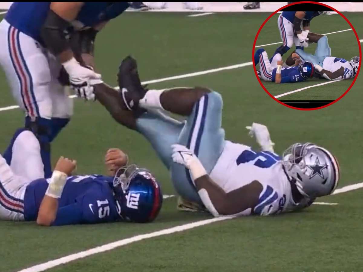 WATCH: “Disgrace to the NFL” – Cowboys’ Neville Gallimore kicks Giants OL Justin Pugh in the groin during Dallas’ 49-17 victory over the divisional rivals