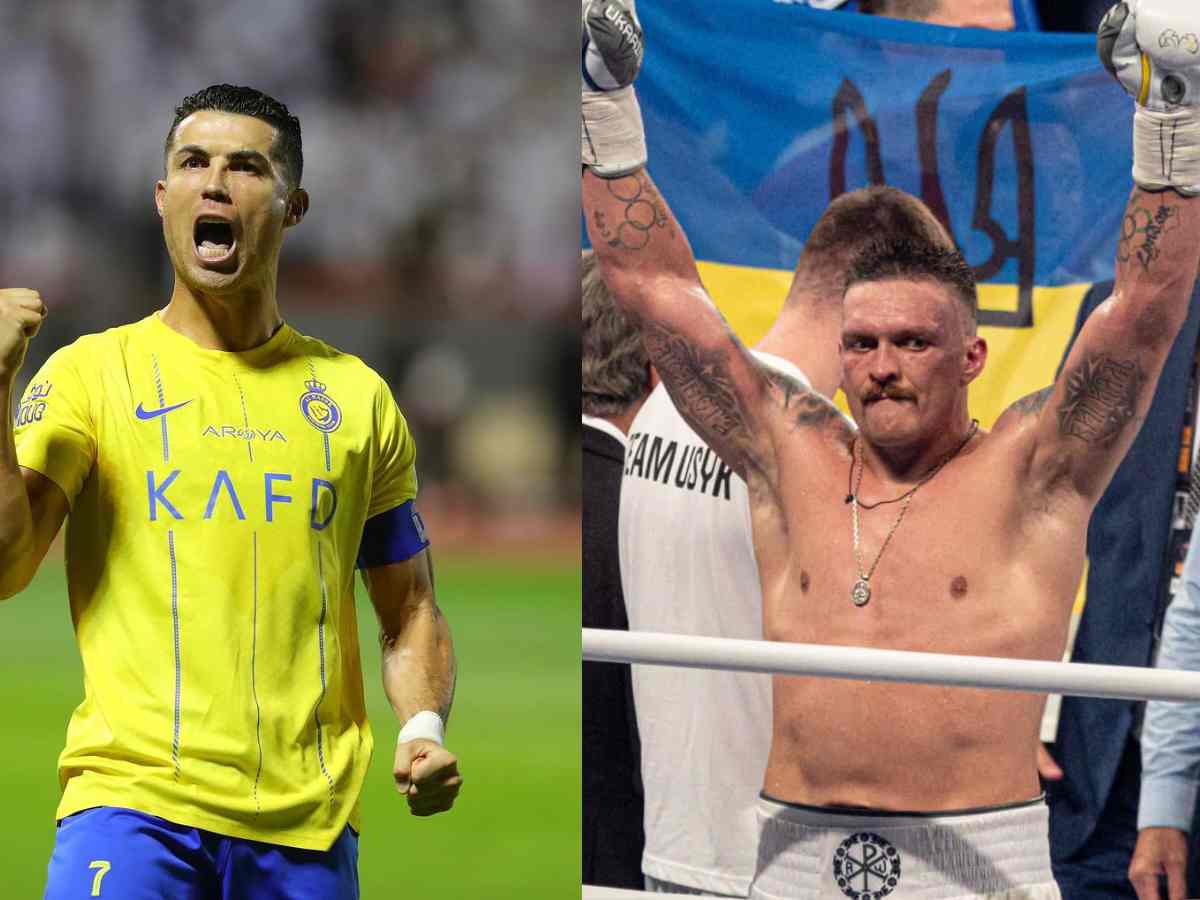 Cristiano Ronaldo and Oleksandr Usyk 