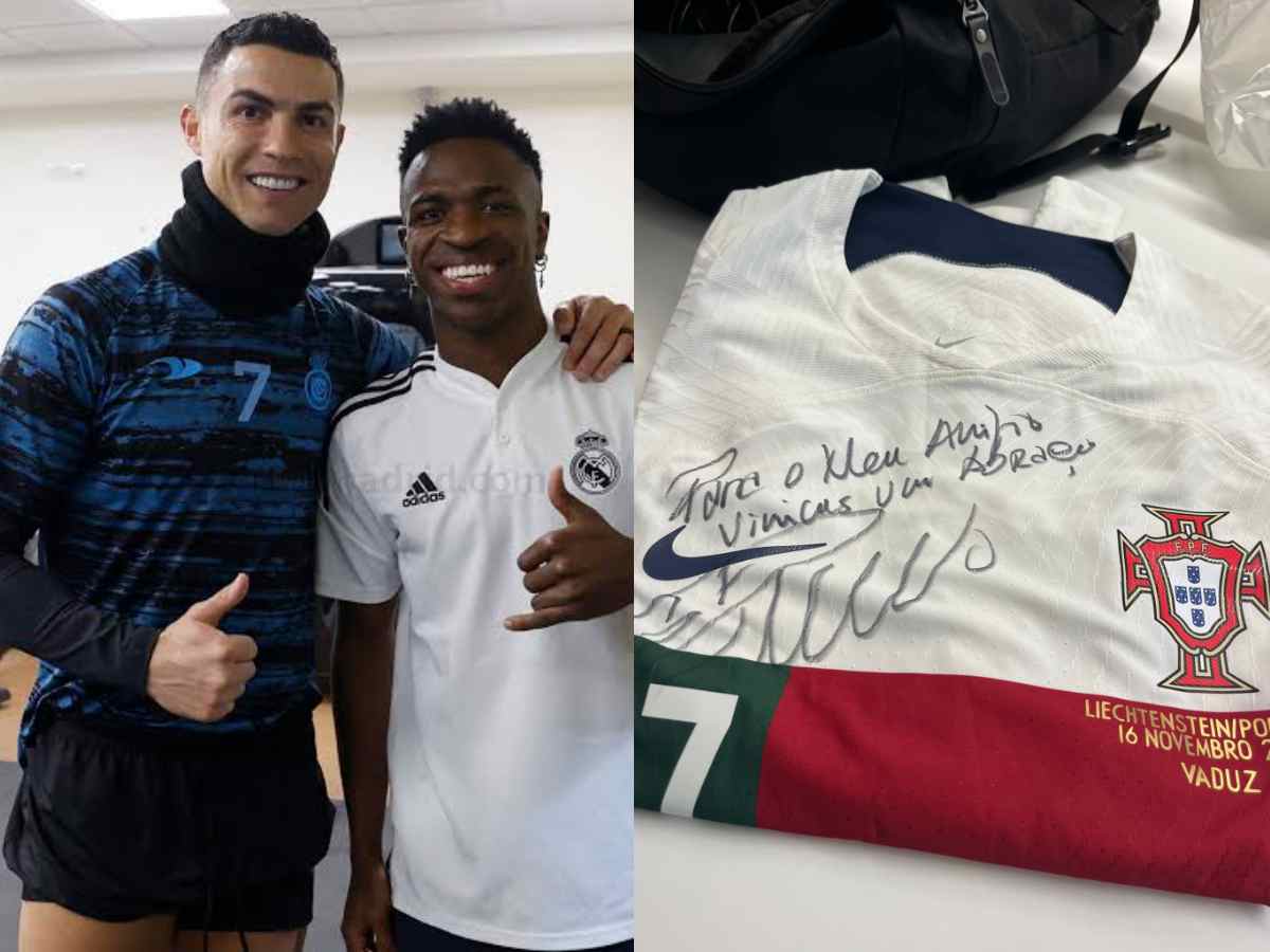 Cristiano Ronaldo and Vinicius Jr.