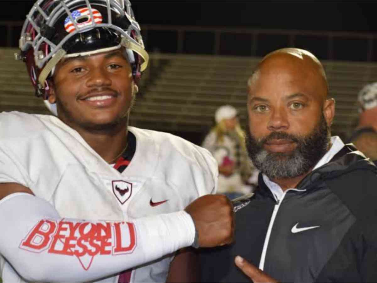 D’Andre Swift with his father Darren Swift