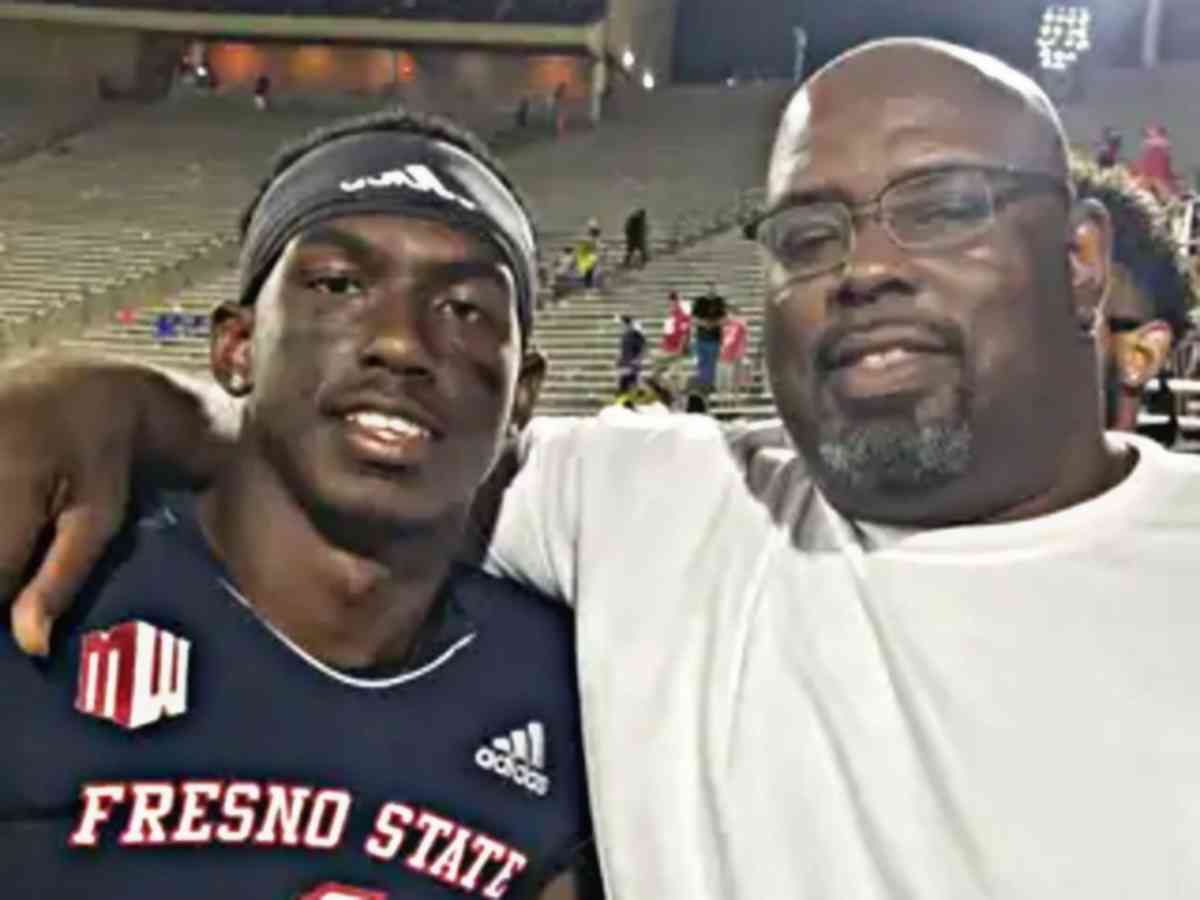 DaRon Bland with his father Dwight Bland 