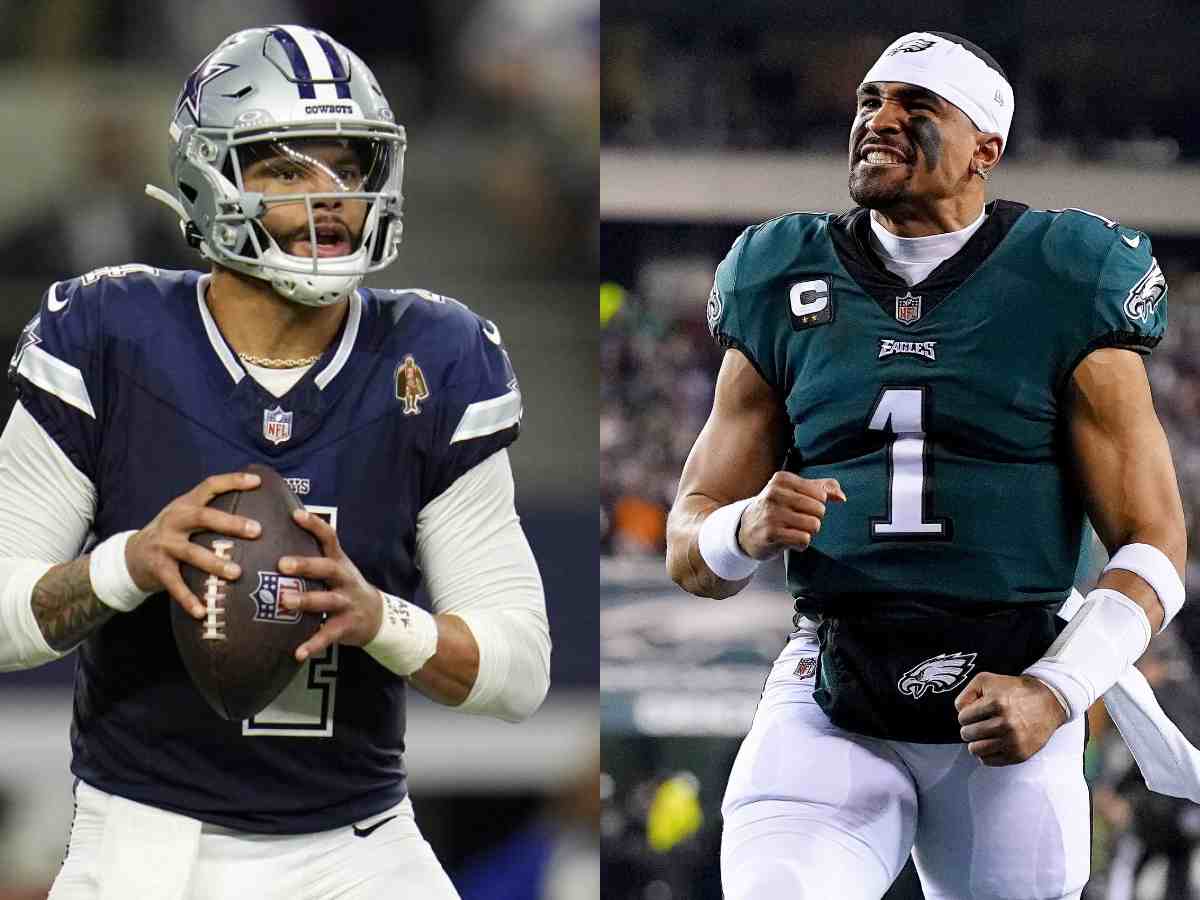 Stephen A. Smith asserts Jalen Hurts will be under more pressure than Dak Prescott for the Eagles-Cowboys game despite Philly being the best team this season so far