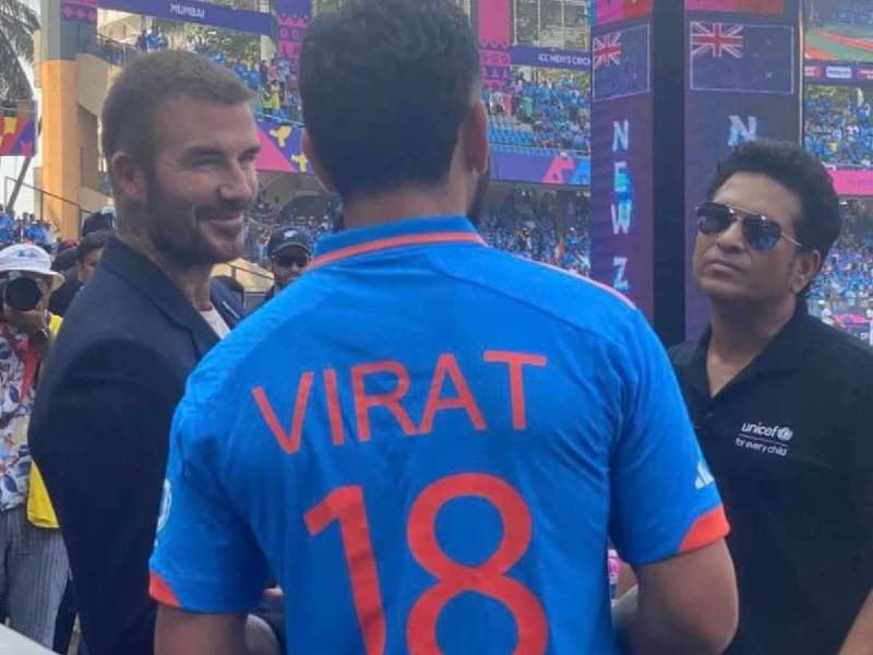 David beckham, Virat Kohli and Sachin Tendulkar