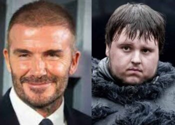 David Beckham and John Bradley