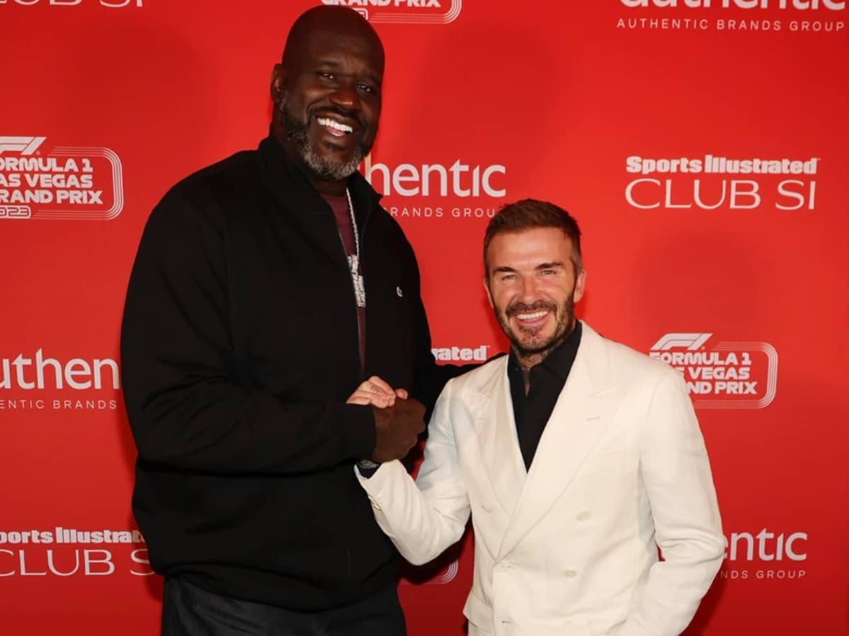 David Beckham and Shaquille O’Neal LINK UP at Las Vegas GP – FirstSportz