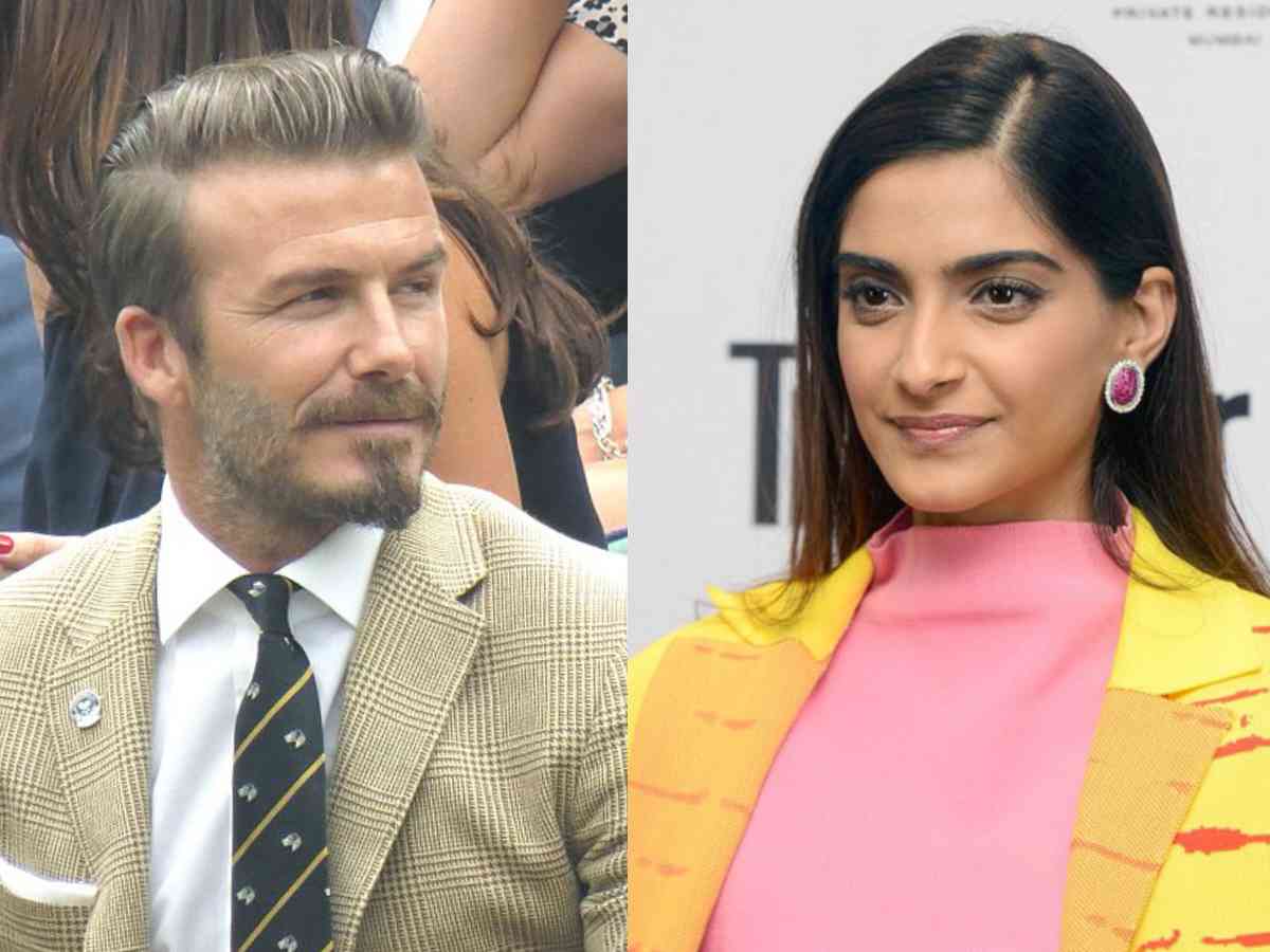 Bollywood DIVA Sonam Kapoor hosted football legend David Beckham at her residence in Mumbai