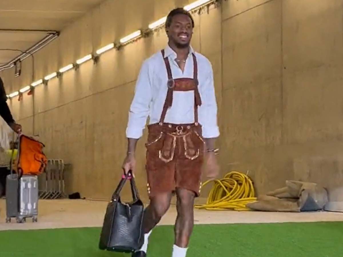 WATCH: Dolphins DB DeShon Elliott embraces German fashion as he shows up to Miami’s game against the Chiefs wearing ‘Trachten’