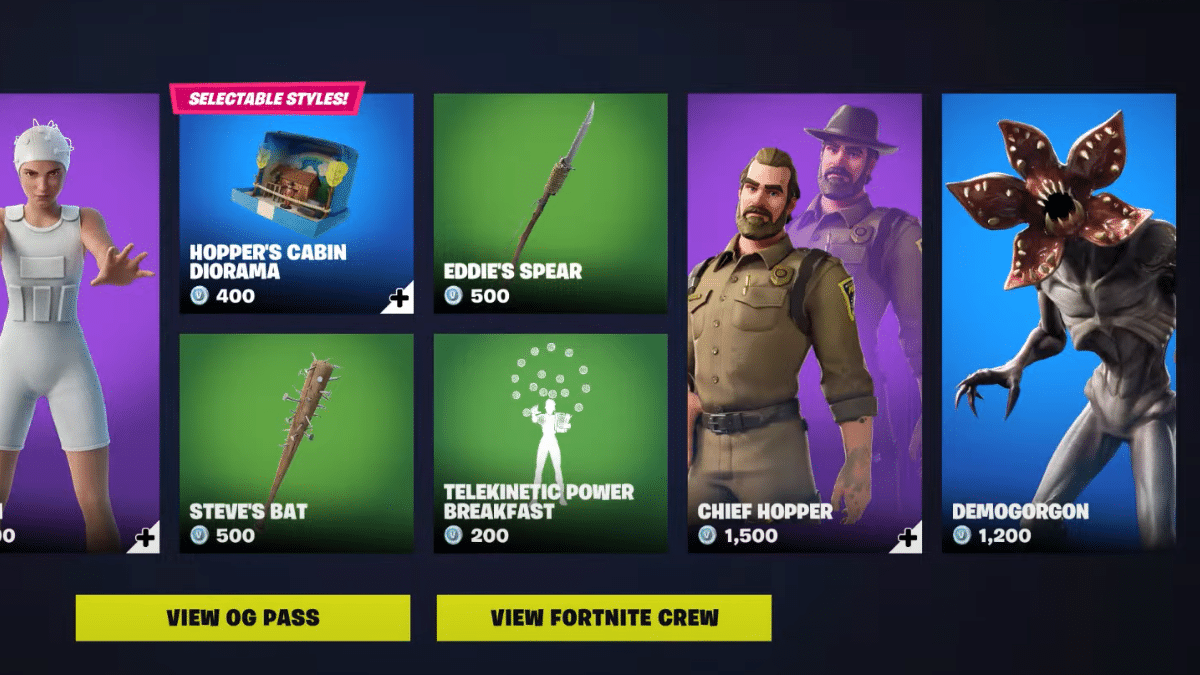 Demogorgon Skin Item Shop