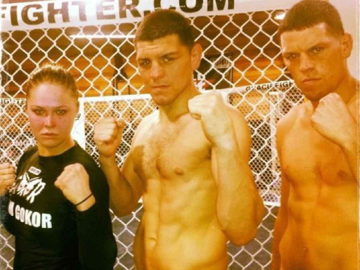 Ronda Rousey and the Diaz brothers