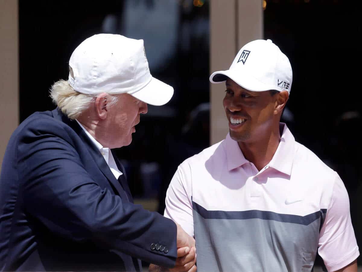 Tiger Woods and Donald Trump