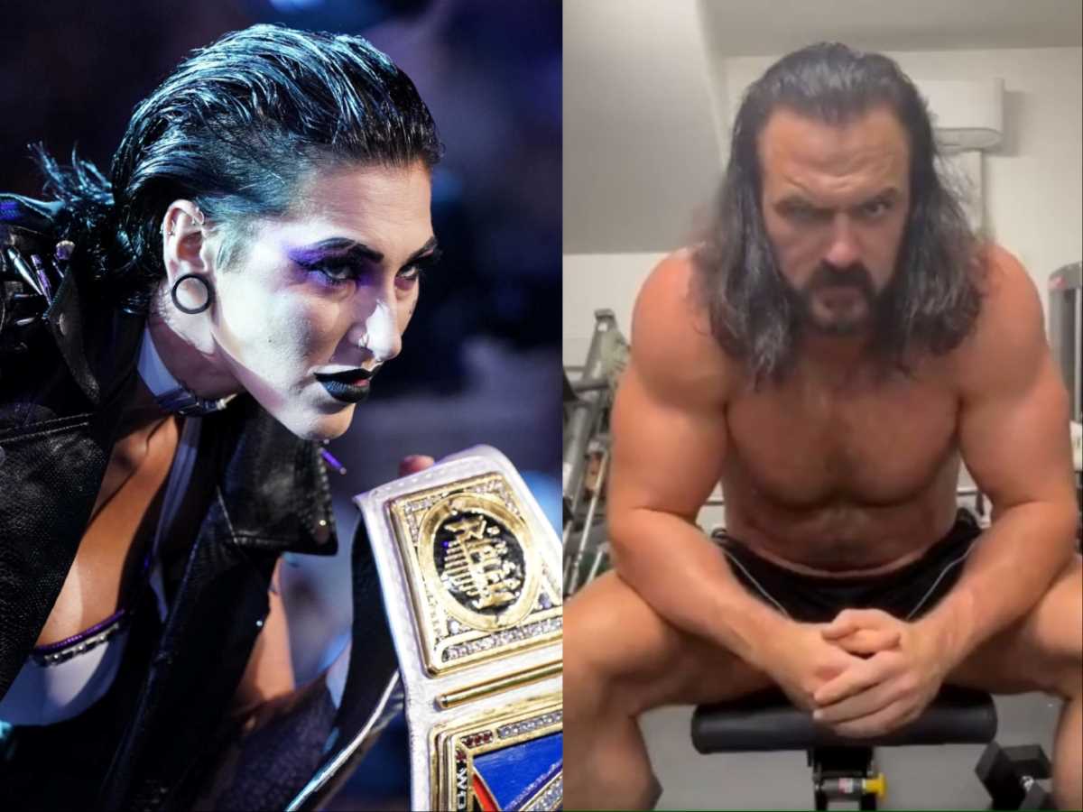 Rhea Ripley and Drew McIntyre