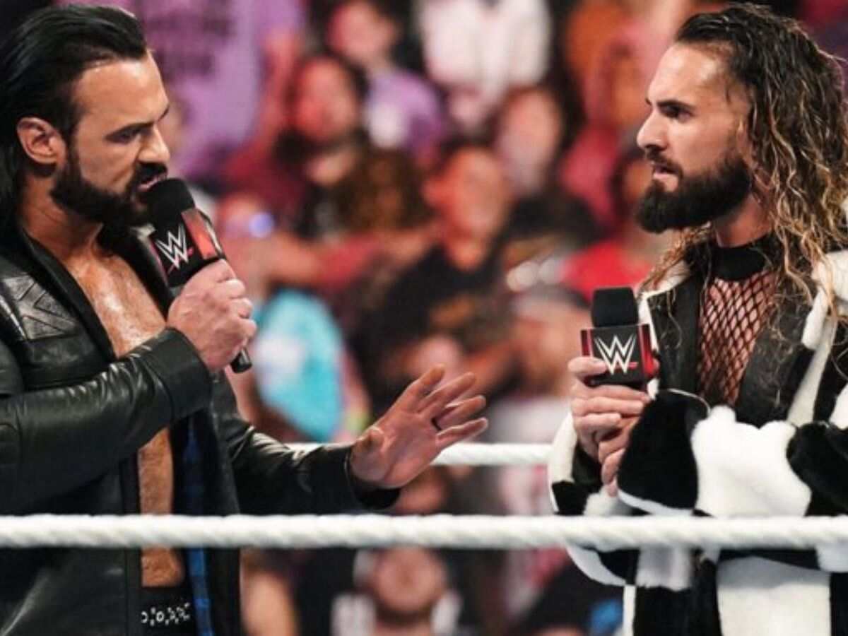 Drew McIntyre and Seth Rollins