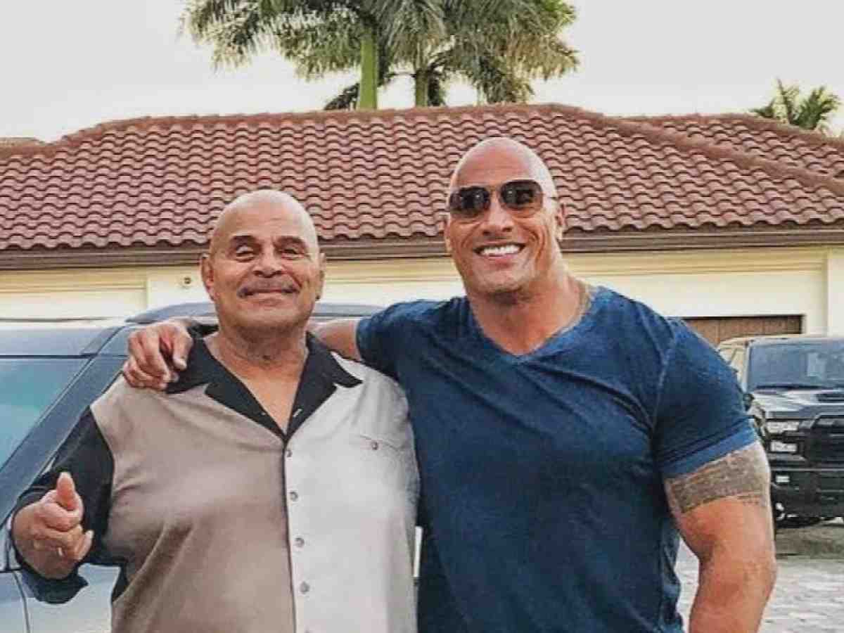 Dwayne Johnson and Rocky Johnson