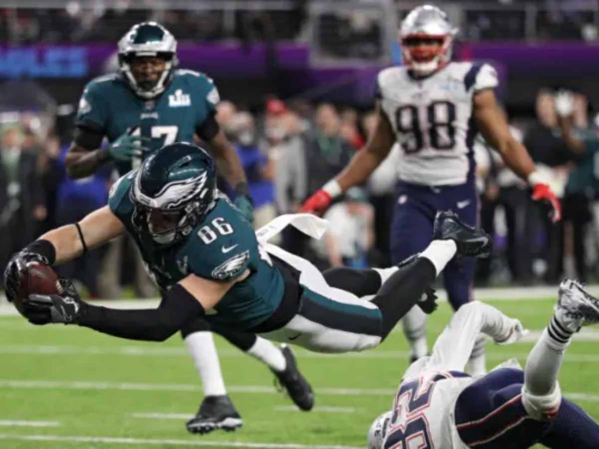 Eagles against the Patriots in 2018