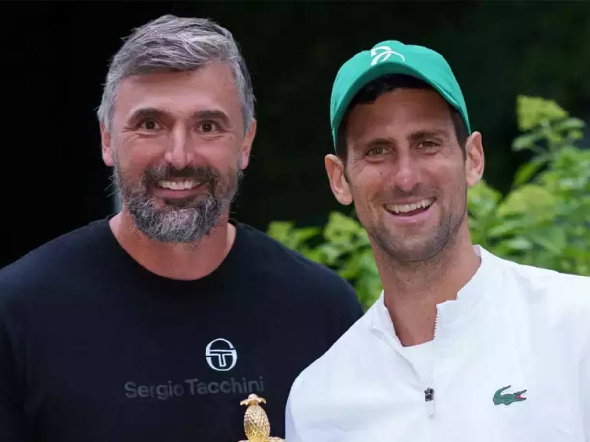 Goran Ivanisevic and Novak Djokovic