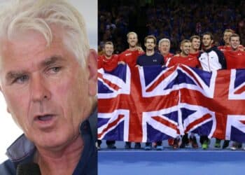 Paul McNamee and Great Britain team - Dais Cup