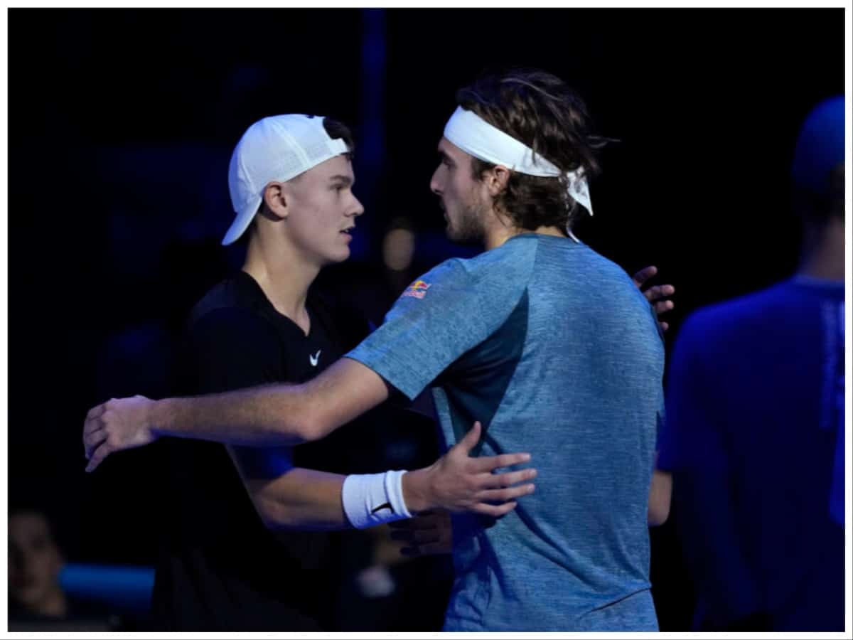 Holger Rune and Stefanos Tsitsipas