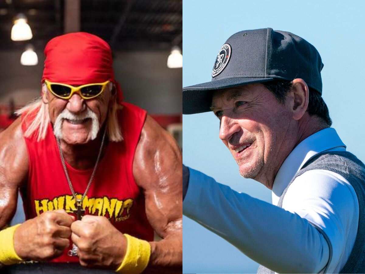 Hulk Hogan and Wayne Gretzky